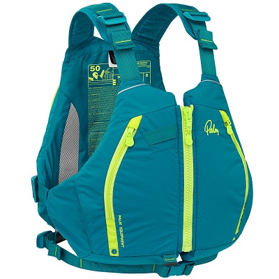 Palm Peyto Buoyancy Aid in Teal - a great PFD for touring, sea kayaking, kayak fishing, SUPing and more!