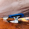 Bixpy DIY Fin Plate on an Inflatable Kayak