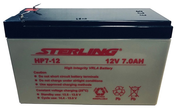 12V 7aH Sealed Lead Acid Rechargeable Battery