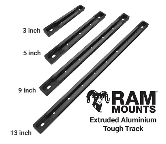 Ram Mounts Black Aluminium Tough Track Range