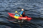 Paddling a Feelfree Roamer 1 Sit-On-Top Kayak
