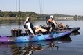 Vibe Makana 100 being used on calm water for kayak fishing