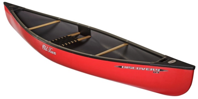 Old Town Discovery 119 Canoe in Red