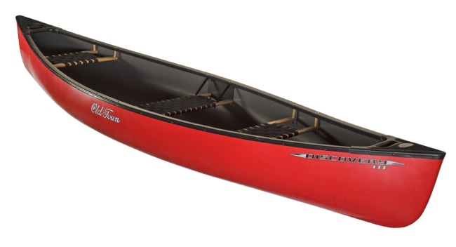 Old Town Discovery 133 Canoe in Red