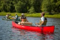 Old Town Discovery 158 Canoe on a lake paddling