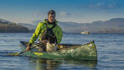 Enigma Canoes RTI 13 Paddling on a Lake