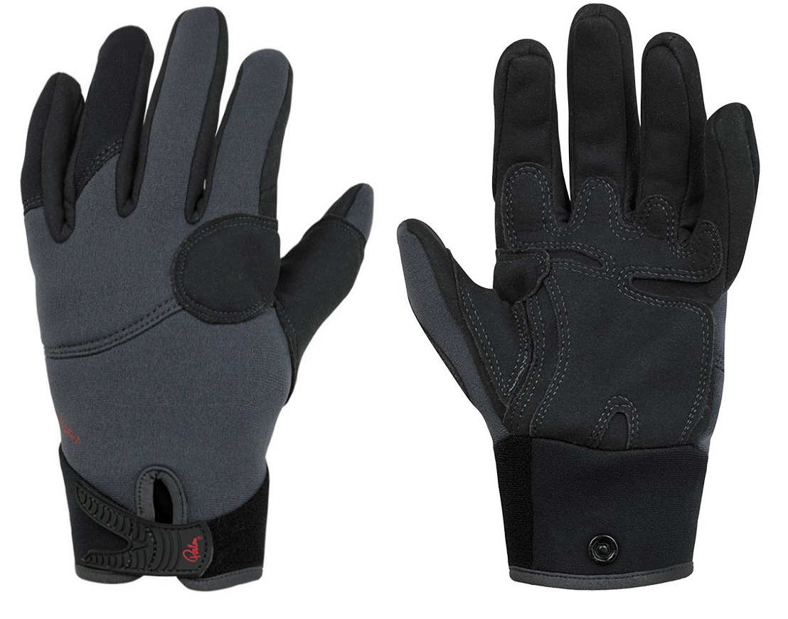 Palm Throttle Gloves Jet Grey 