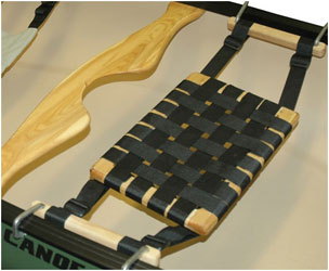 Wood Webbed Canoe Sling Seat