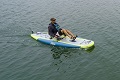Hobie Mirage iTrek 11 Inflatable Kayak on a lake