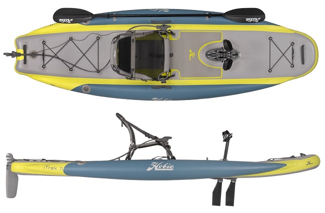 Hobie iTrek 11  Top and Side View