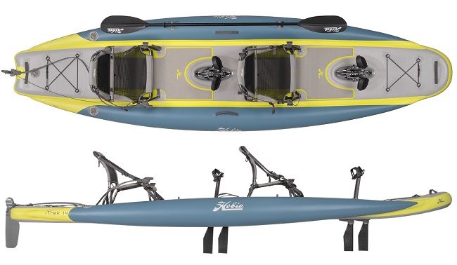Hobie iTrek 14 Duo  Top and Side View