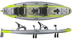 Hobie iTrek 14 Duo Tandem Inflatable Pedal Kayak