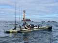 Ben fishing offshore on the Hobie Outback Camo