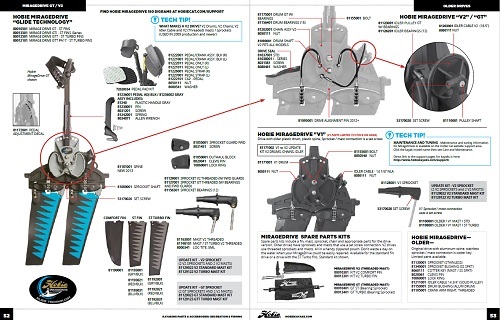 Hobie Mirage Drive GT V2 Common Parts Guide