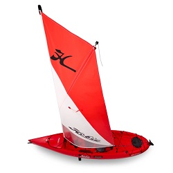 Hobie Sail Kit fitted to a Hobie Kayak