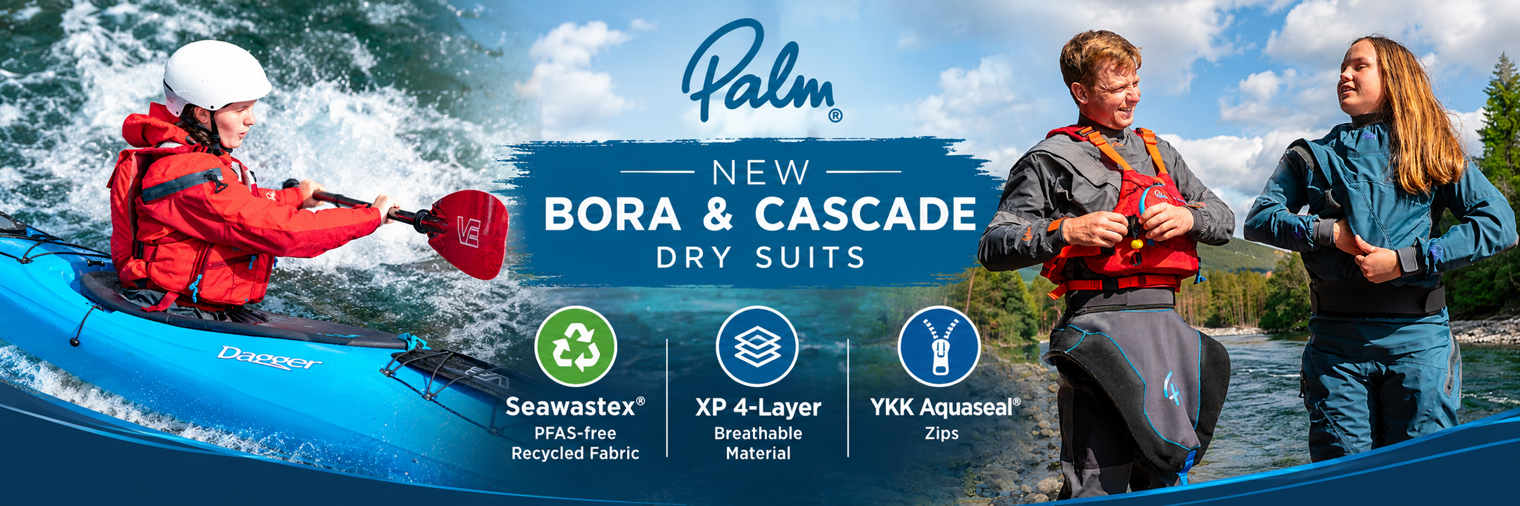 New Palm Bora & Cascade Dry Suits Now In Stock
