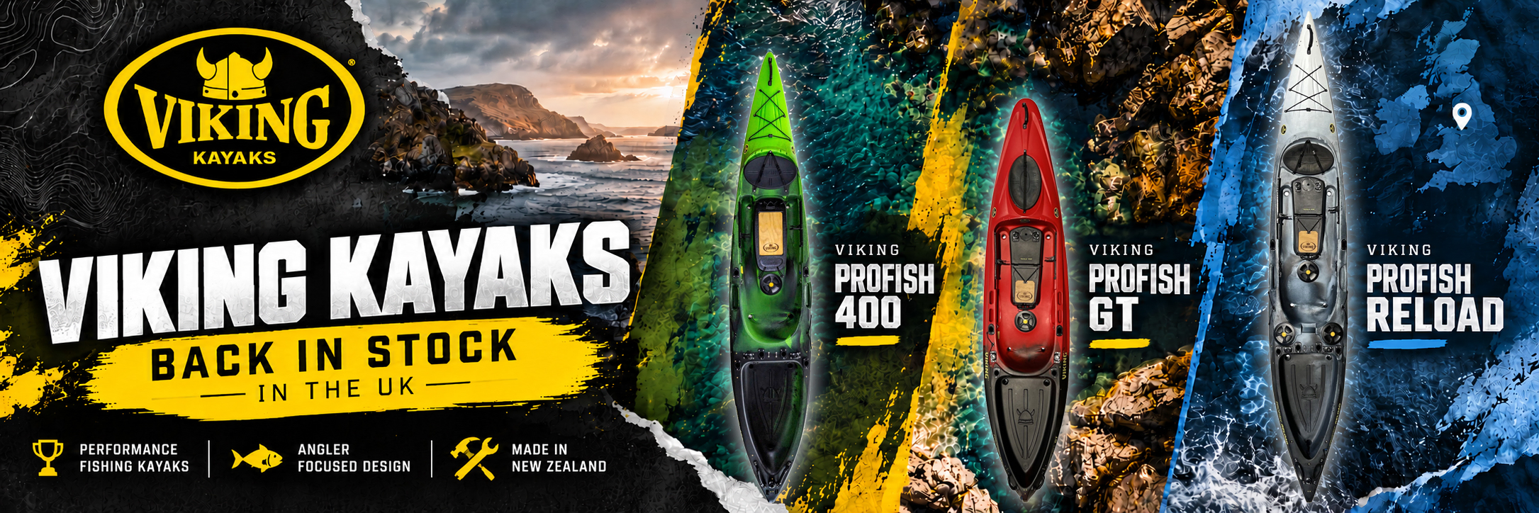 Viking Fishing Kayaks Back In Stock - UK Importer