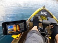BerleyPro Visor for Garmin Striker Plus / Vivid on a kayak fish finder