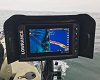 BerleyPro Visor for Lowrance Elite FS 7 on a kayak