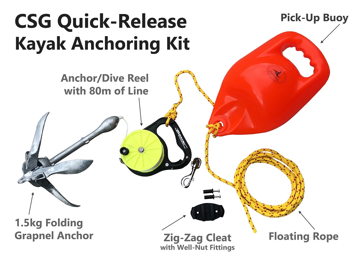 CSG Kayak Anchoring Kit Kayak Fishing Anchoring Accessories