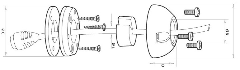 Scanstrut Deck Seal - Cable Gland