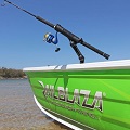 Railblaza Rod Holder Extender on a fishing boat