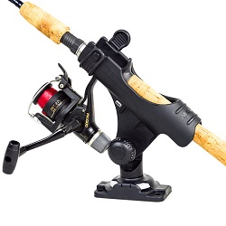 Railblaza Rod Holder R with Spinning Fixed Spool Reel