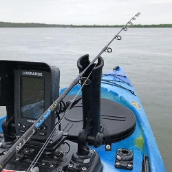 Railblaza Rod Tube with Starport HD on a kayak