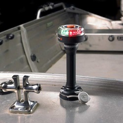 Railblaza Starport Extender in use with a Navigation Light