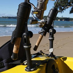 Railblaza Starport Extender in use with the Rod Holder 2