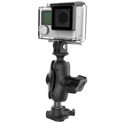 Ram 1 inch Ball Adapter for GoPro Bases with Short Arm and Action Camera Adapter