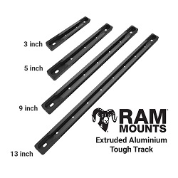 Ram Mounts Black Aluminium Tough Track