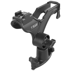 RAM ROD JR Fishing Rod Holder with Dual T-Bolt Track Base