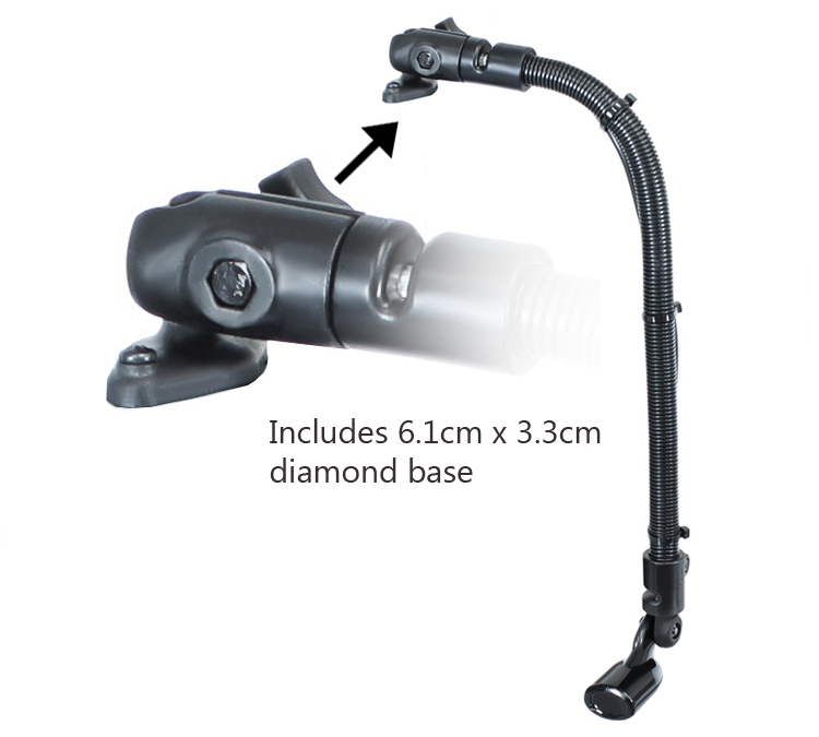 Ram Transducer Arm Mount with Diamond Base | Fish Finder ...