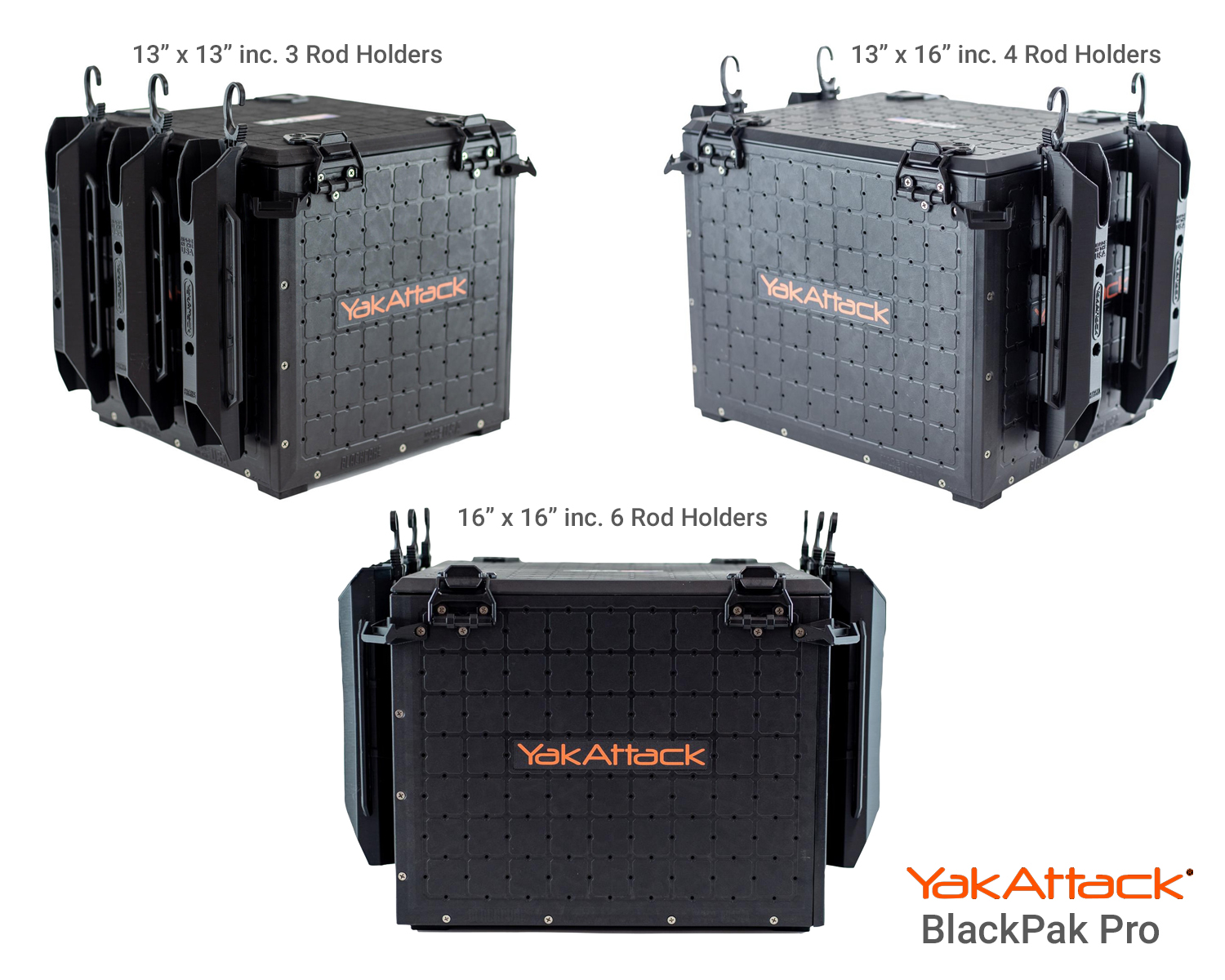 YakAttack BlackPak Pro Kayak Fishing Crate (16x16)