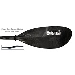 Enigma Code Lightweight Carbon Paddles with Foam Core Cranked Shaft