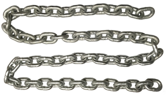 1 Meter length of 6mm Short Link Galvanised Chain