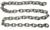 1 Meter length of 6mm Short Link Galvanised Chain