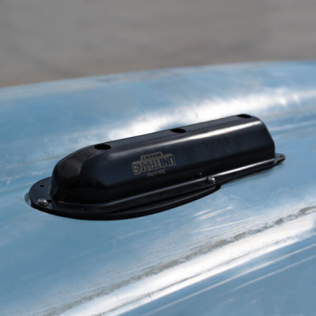 BerleyPro UNI transducer mount fitted to a Lowrance-Ready Hobie