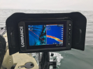 BerleyPro Visor for Lowrance Elite FS 7 on a kayak
