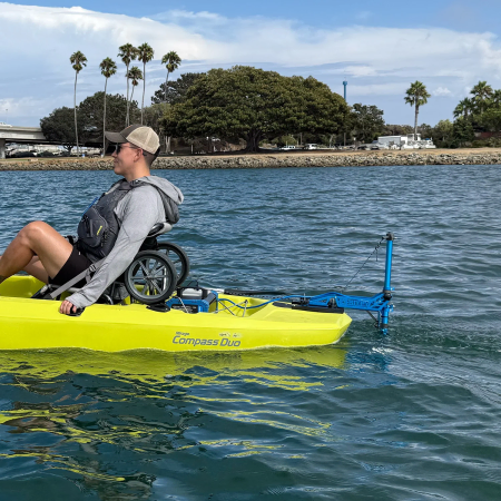 Bixpy Hobie Compass Mounting Plate in use on a Compass Duo