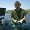 Bixpy K1 Motor Kit with K-Power Module in use on a fishing kayak