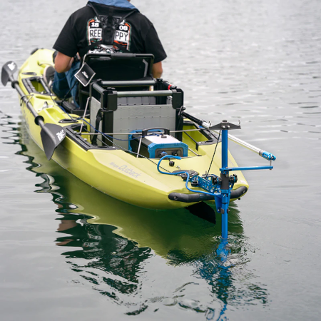 Bixpy Power-Pole Adaptor fitted to a Hobie Outback 