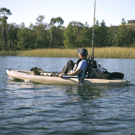 Bixpy Rod Holder Adaptor fitted to a sit on top kayak
