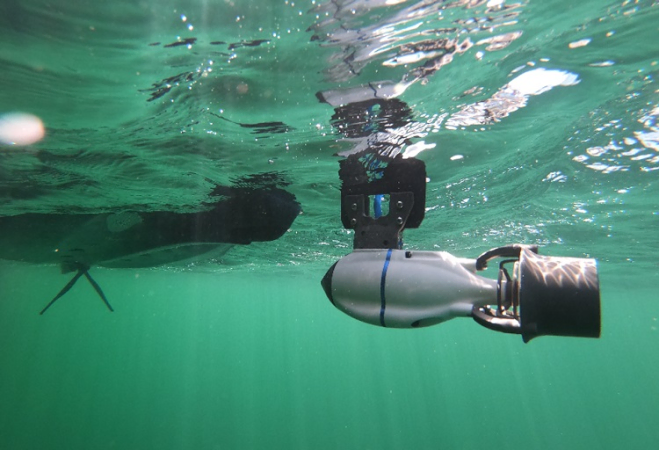 Bixpy Universal Rudder Adaptor with J-2 Motor fitted