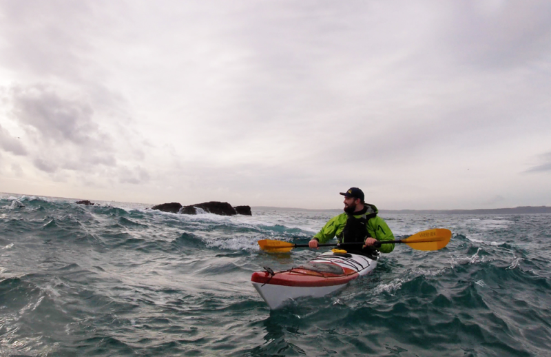 Sea Kayaking Cornwall in the Norse Bylgja