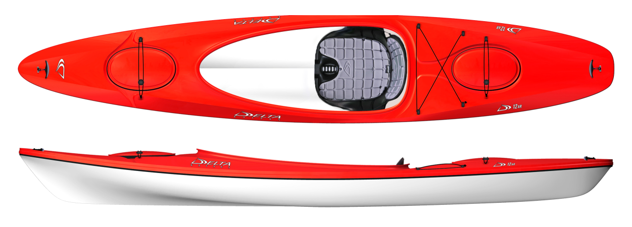 Delta 12 AR - Large cockpit stable kayak for recreational adventures
