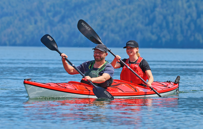 Stable and easy to paddle with plenty of capacity for tandem adventures