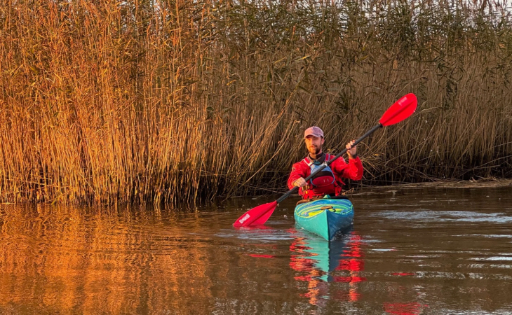 Paddling the Design Kayaks Unplugged sea kayak in the UK