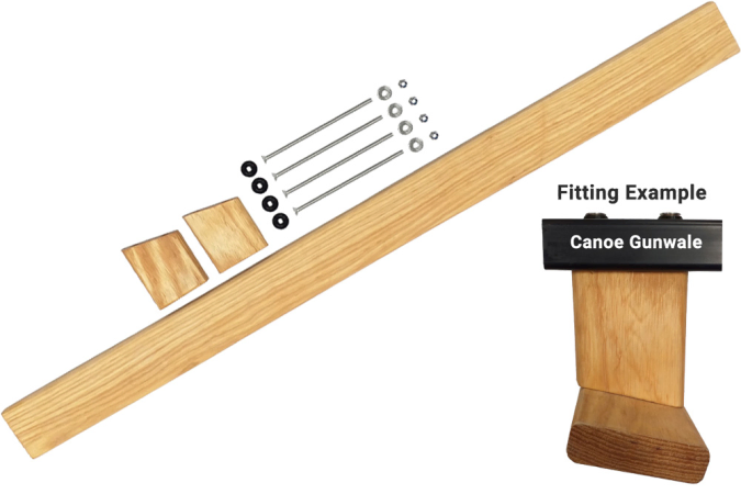 Enigma Canoes Universal Kneeling Thwart Kit - Oiled